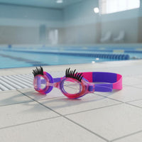 Kids Eyelash Swim Goggles Clear Vision Kids Swim Goggles Leak-Proof Seal
