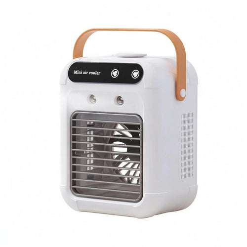 Mini Air Cooler Fan Metal Grille Humidifying Fan Quiet Functioning