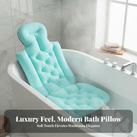 Non-Slip Bathtub Mat Additional Thick Padding Non-Slip Bathtub Pad Padded Bath Mattress Foldable Full Full-Length Bath Pillow
