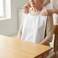 Elderly Feeding Bib Adjustable Neck Closure Washable Adult Bib for Nursing Homes