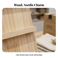 Earring Card Holder Stand Large Capacity Wooden Jewelry Display Rack