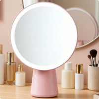 LED Makeup Mirror USB Rechargeable Touch Control Makeup Mirror Long Battery Life