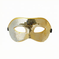 Mirror Mosaic Mask Cutout Eye Openings Face Covering Contoured