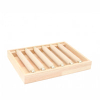 Jewelry Display Tray Cylindrical Wooden Jewelry Tray unobstructedFrame