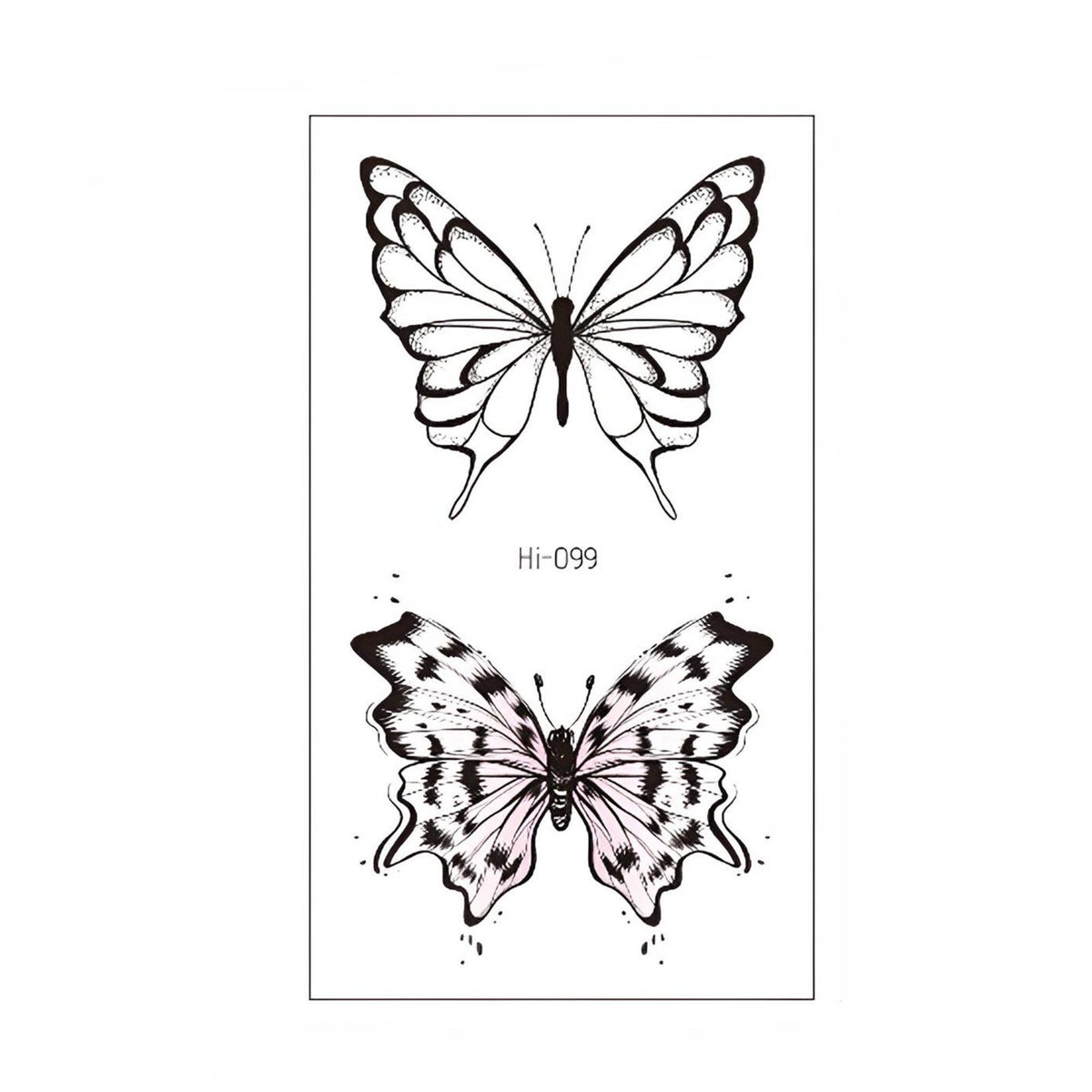 Luminescent Skin Decal Sticker, Midnight Flutterby, Waterproof, EDM, Nightclub