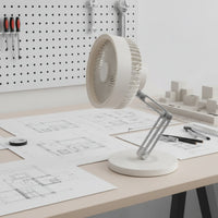 Rechargeable Desk Fan Brushless Engine Cooling Device Quiet for Students