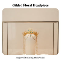 Traditional Chinese Hair Crown Exotic Design Traditional Chinese Headdress Grotto Design Tiara Intricate Filigree Ancient