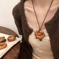 Bread Necklace Novel Design Neck Jewelry Gift