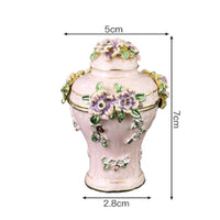 Jewelry Box with Hinged Lid Glossy Trinket Box with Lid Decorative for Dresser