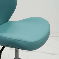 Upholstered Swivel Chair Cushioned Swivel Desk Chair Modern Seating