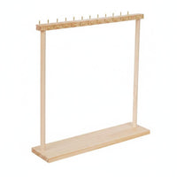 Wooden Necklace Display Holder & Boutique Style Necklace Organizer Rack Space Saving Wooden Jewelry Hanger for Shop Owners