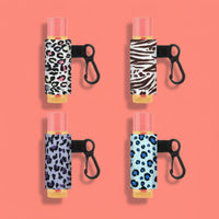 4 Pieces Lip Salve Holder with Keychain Long-Lasting Lip Salve Sleeve Easy To