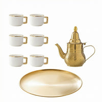 Stainless Steel Teapot Set Decorative Tableware Safe Material