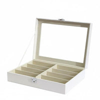 8-Slot Glasses Box Divider Design Organizer Tray Space Saving