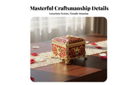 Exquisite Gift European Design Jewelry Box Long-Lasting Zinc Alloy Engraved Keepsake Case for Wedding