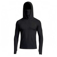 Fishing Sun Protection Shirt Smooth Finish Rash Guard Hoodie Thumb Holes