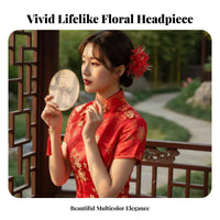 Lily Hairpiece Chinese Design Hairpin Elegant Design for Cosplayers, Women