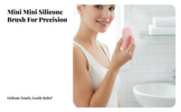 Gentle on Skin Silicone Face Brush Massaging Mini Nose Cleaning Brush Easy to Hold for Adults, Teenagers, Home Spa, Shower, Bathroom
