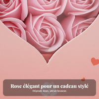 Jewelry Gift Box with Soap Roses Romantic Design Eternal Flower Gift Box for Mom
