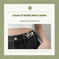 Adjustable floral waist buckle