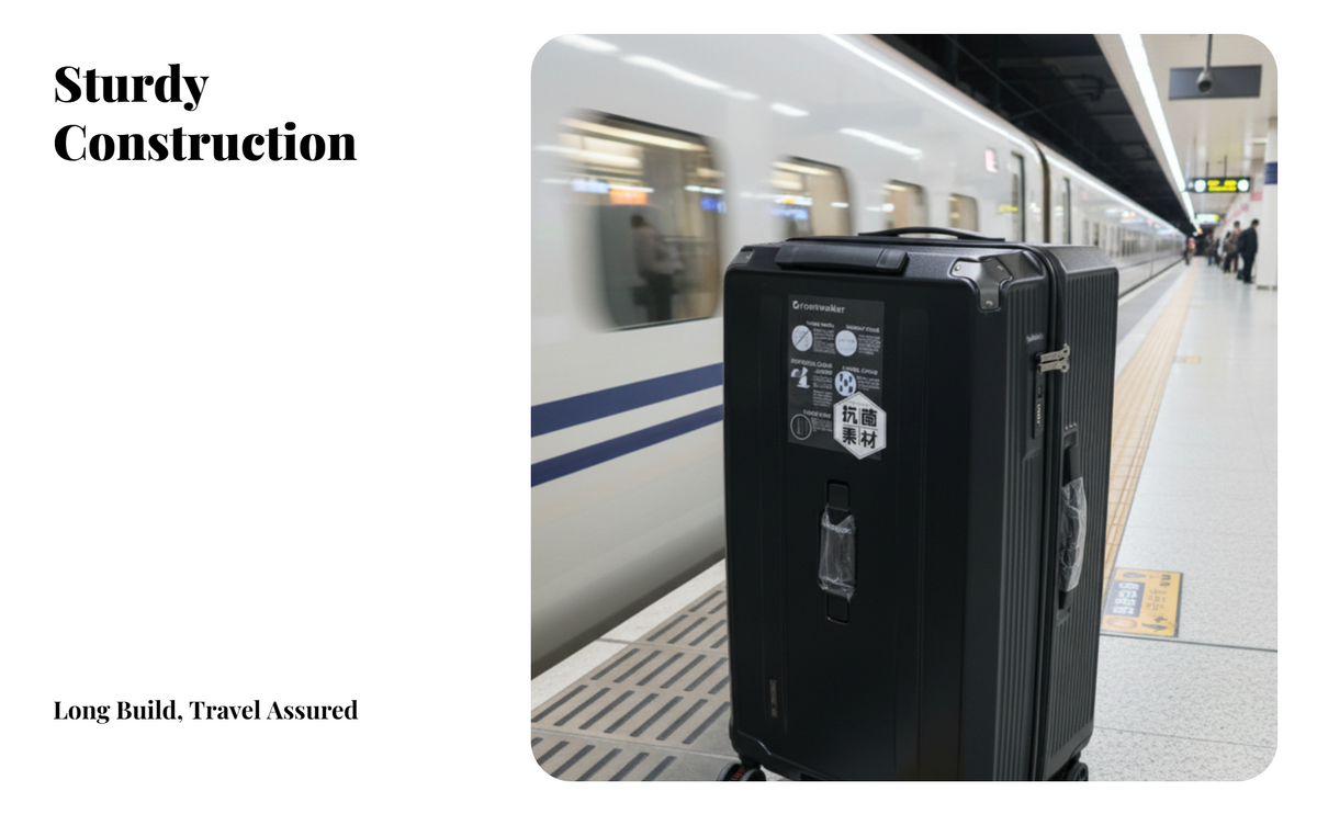 Checked Suitcase, Large Capacity, Casters, TSA Lock, Travel