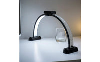Arched Manicure Lamp Foldable Nail Lamp LED Crescent Light Adjustable Color Temperature for Manicurists, Makeup Artists, Home Desks