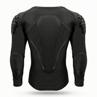 Underlayer with Impact Panels Form-Fitting Guard Shirt Perforated Sportswear for Skiing