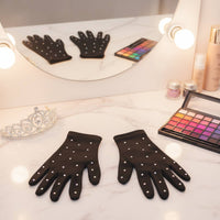 Figure Skating Gloves Glittery Ice Skating Gloves Sports Accessory for Performance