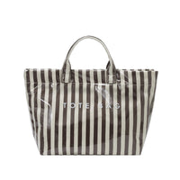 Striped Tote Bag Waterproof Transparent Striped Handbag Easy to Clean for Travel