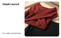 2 Pieces Red Sweater and Dress Set Autumn Design Sweater and Skirt Set