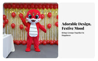New Year Cartoon Snake Mascot Costume, Zodiac Snake Plush Outfit, Event Performance Prop