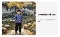 Boys Traditional Chinese Costume, Tang Suit, Long Sleeve, Autumn, Classic Ancient Performance Design