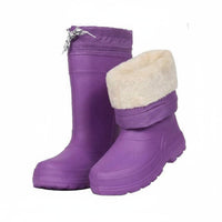 Waterproof Women's Rain Boots Comfortable Drawstring Winter Boots Easy On and Remove for Adults, Rainy Days, Commuting, Gardening