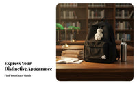 Monochromatic Color Rucksack Korean design and aesthetic Backpack all-purpose for Commute, Teenagers, male users