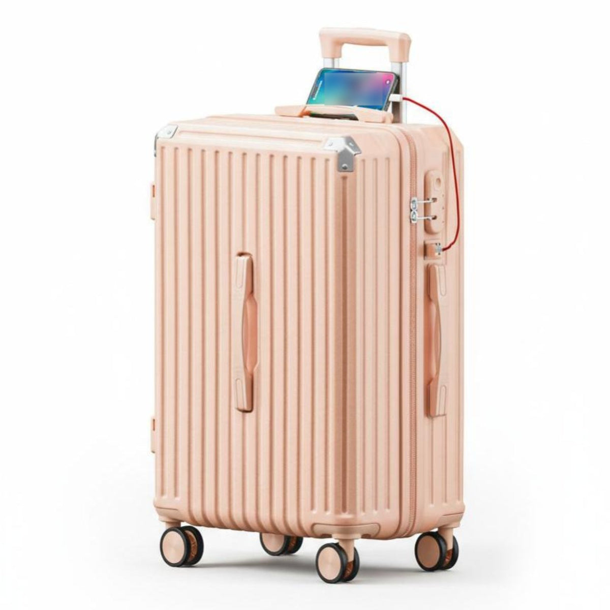 Hardside Carry-on Lightweight Design Ribbed Hardside for Airport