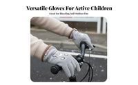 Warm kids' Winter Gloves Soft and Comfortable Fleece Lined children's Gloves Skin-Friendly for Boys, Parents, Cycling, Cold Weather, Outdoor