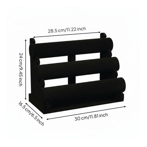 3 Tier Bracelet Display Stand Detachable Rods Scrunchie Display Holder