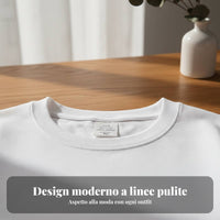 Thick Combed Long Sleeve T-Shirt, Plain, Basic, Autumn