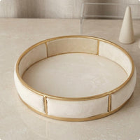 Round Jewelry Display Tray uncoveredTop Band Holder Dish Segmented for Counter