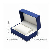 PU Leather Watch Gift Box Elegant PU Leather Watch Case Jewelry Display Storage Case Soft Lining for Dresser Organization