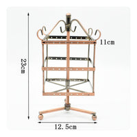 Rotating Earring Stand Decorative Rotating Earring Holder Stable Base for Closet