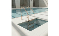 Rose-Gold Pool Ladder with Handrails Heavy-Duty Pool Ladder with Non-Slip Steps Sturdy Long-Lasting
