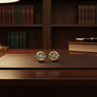 Mechanical Dial Cufflinks Geometric Metal Watch Face Cufflinks Decorative
