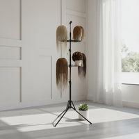 Hair Extension Tripod Stand Hands-Hands-off Operation Floor Standing Hairpiece