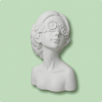 PVC Mannequin Head Bust Long-Lasting Female Mannequin Head Bust Realistic Face