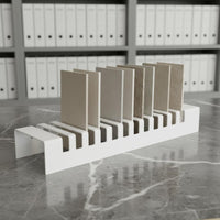 Tile Sample Display Rack Strong Load-Bearing Acrylic Tile Display Stand Slotted Stone Sample Holder Space-Saving Design