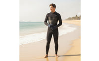 3mm Full-Body Wetsuit Streamlined One-Piece Wetsuit Snug Long-Sleeve Dive Skin Insulating for Children, Water Sports, Snorkeling, Surfing