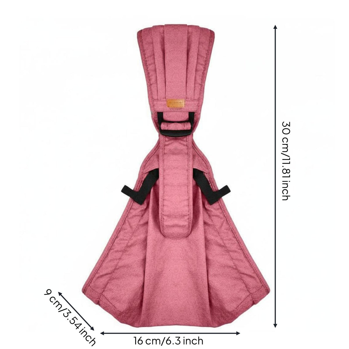 Newborn Wrap Carrier Reinforced Safety Shoulder Baby Carrier for Travel, Infants