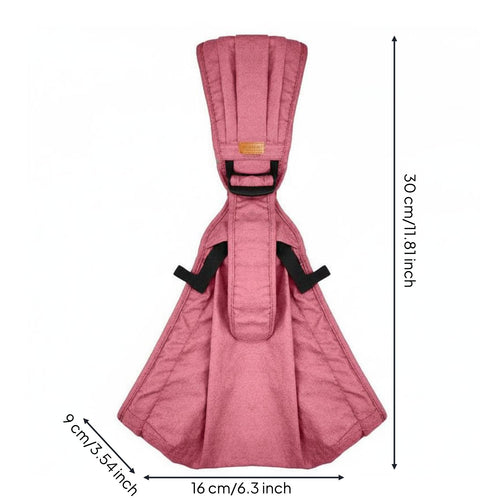 Newborn Wrap Carrier Reinforced Safety Shoulder Baby Carrier for Travel, Infants