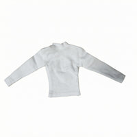 1/6 Scale Long Sleeve Top Snug-Fitting Miniature Pullover Top Soft Cloth Action Figure Pullover